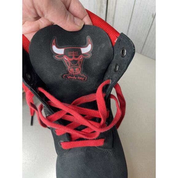 Timberland Chicago Bulls Suede Leather Premium Waterproof Men's Boots Size 12 - Picture 10 of 11